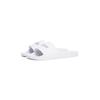 Pantolette TOMMY HILFIGER "HILFIGER PRINT TUMBLE POOL SLIDE", Herren, Gr. 47, weiß, Lederimitat, sportlich, Schuhe, Hausschuh, Sommerschuh, Strandschuh mit Logoschriftzug