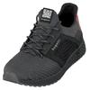 Keilsneaker BUGATTI, Herren, Gr. 43, schwarz (schwarz, grau), Textil, sportlich, Schuhe, Freizeitschuh, Halbschuh, Schürer mit Kontrastbesatz an der Ferse