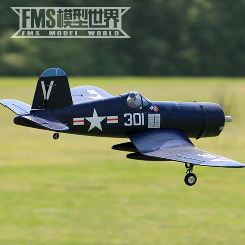 Fms800mmremote-controlled elektrische Kämpfer f4u Pirat wie echte Weltkrieg II fliegen Modell, Starr flügel Flugzeug komplette Maschine Image