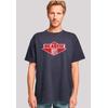 Oversize-Shirt F4NT4STIC "The Beastie Boys", Herren, Gr. S, blau (navy), Obermaterial: 100% Baumwolle, casual, oversize, Rundhals, Kurzarm ohne Bündchen, Shirts, Premium Qualität