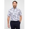 Kurzarmhemd ETERNA "COMFORT FIT", Herren, Gr. L, US-Größen, blau, 50% Baumwolle, 50% Lyocell, normal, Kurzarm, Hemden, EASY IRON (bügelleicht)