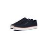 Sneaker TOMMY HILFIGER "TH HI VULC CORE LOW II MESH", Herren, Gr. 44, blau (dunkelblau), Textil, sportlich, Schuhe, Basic, Schnürschuh, Halbschuh, Freizeitschuh mit Logoschriftzug