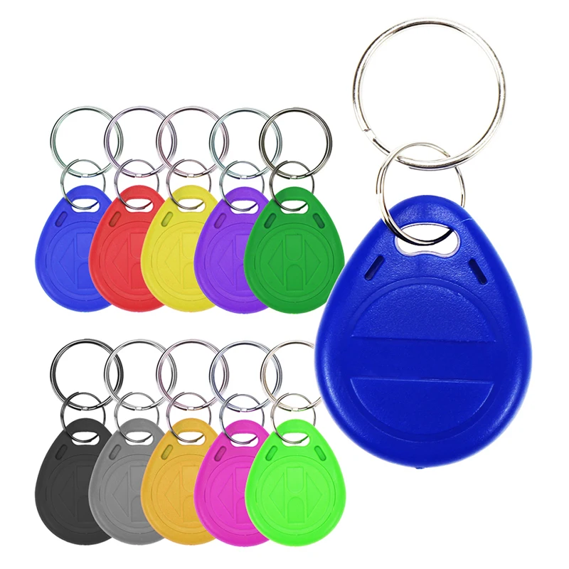 10–20 Stück 125 kHz schreibgeschützte RFID TK4100 EM4100 Proximity Keyfobs Smart Secure Door Entry Access Control RF ID Schlüsselanhänger Token Tag Image