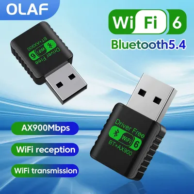 USB WiFi 6 Bluetooth 5.4 Adapter 2 in 1 Dongle Dual Band Drive kostenlos 2,4G & 5GHz USB Netzwerk Wireless Wlan Empfänger für Win 10/11