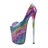 Mode Pumpen Frauen Schuhe für Laufsteg 22CM Dünne High Heels Schuhe Frau Nachtclub Sexy Damen Schuhe