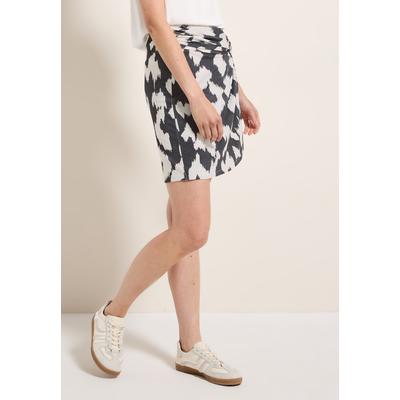 Minirock CECIL, Damen, Gr. S (38), volcanic grau, Stoff, 95% Viskose, 5% Elasthan, bedruckt, casual, comfort fit kurz, Röcke, Middle Waist Image