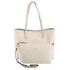 Shopper VALENTINO BAGS "SHOPPING SELENA RE", Damen, Gr. B/H/T: 33,5cm x 27,5cm x 13,5cm, beige (ecru), Polyurethan, Taschen