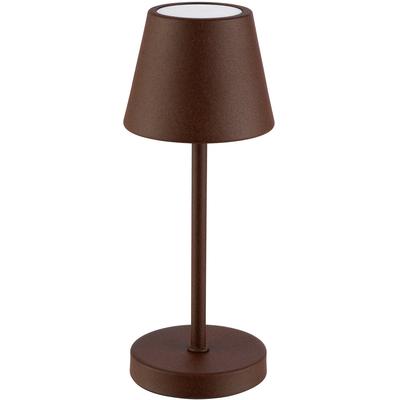 APS LED Tischleuchte "MERLE MICRO" Kabellose USB-C Tischleuchte", braun, 1 flammig, Ø 8cm H: 20cm,, Lampen, Spritzwasssergeschützt IP 54, inkl. Dockinstation und Fernbedienung Image