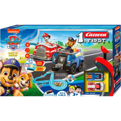 Autorennbahn CARRERA "Carrera First, Paw Patrol - Race N Rescue", bunt, Autorennbahnen, Kinder Image