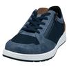 Sneaker BUGATTI, Herren, Gr. 45, blau, Textil, Lederimitat, sportlich, Schuhe, Freizeitschuh, Halbschuh, Schnürer mit Kontrastbesatz an der Ferse