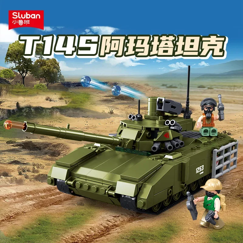 319 Stücke T-14 Armata Kampfpanzer Bausteine Militär Armee MBT Modell Lernspielzeug Ziegel für Kinder Image