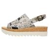 Sandalette DOGO "Gigi Sandale Toy Houses Damen Sandalen", Damen, Gr. 39, Normalschaft, beige (natur), Lederimitat, Schuhe, Vegan
