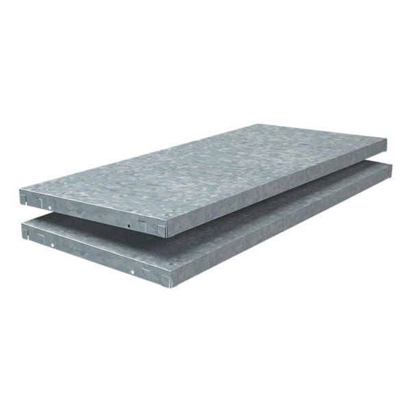 SCHULTE Lagertechnik 2er-Pack Zusatzfachboden »194015-V« 80 x 35 cm für Schwerlastregal grau, 80x35 cm