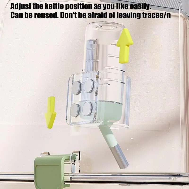 Hamster Water Bottle Stand Transparent Feeder Bracket Leakproof Hamster Water Bottle Magnetic Holder For Squirrels Food Feeder