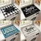 Elegant Lattice Printed Dish Drying Mats Drum Washing Machine Lid - Washer and Dryer Top Cover