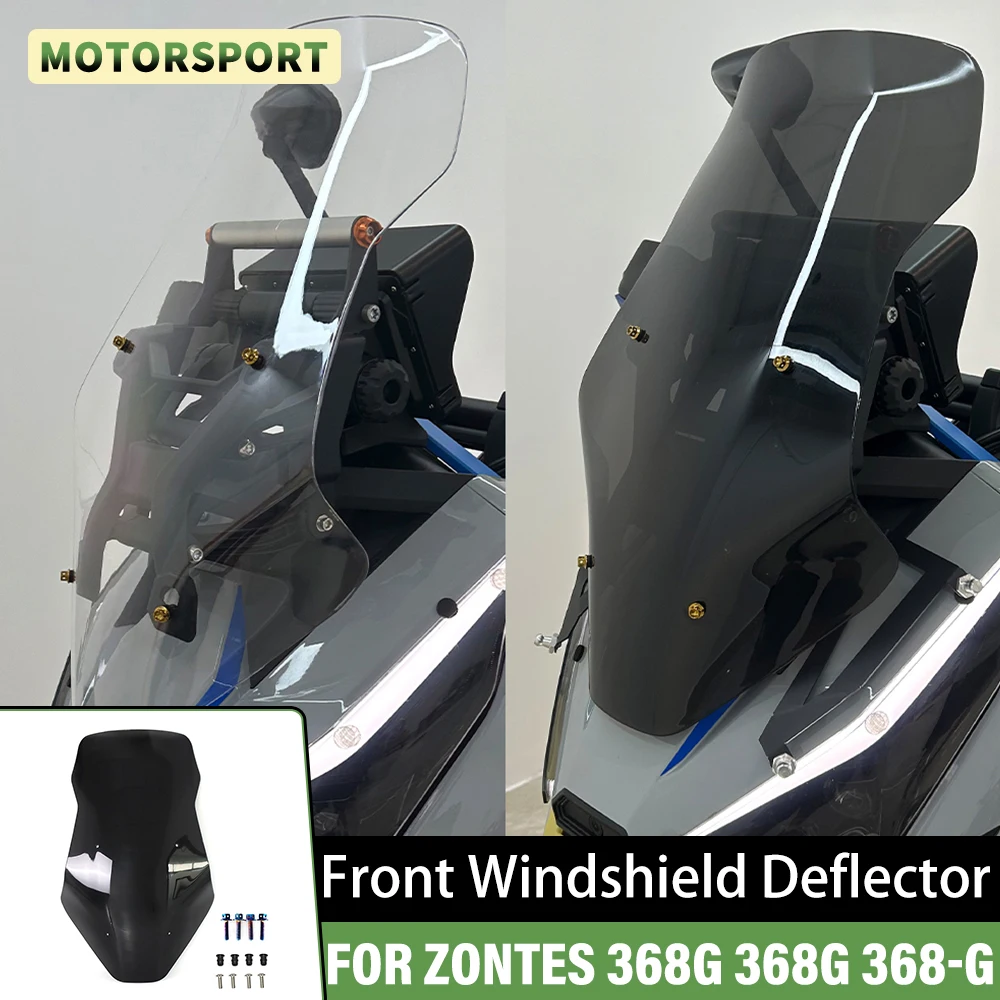 Per ZONTES 368G 368 G 368-G 368g Parabrezza anteriore Deflettore Moto Sport Touring Altezza Parabrezza Parabrezza anteriore modificato