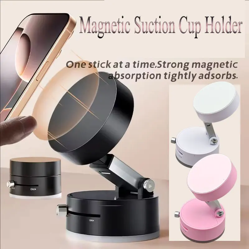 Support de téléphone magnétique sous vide pour voiture, Support magnétique pour téléphone portable, Support GPS dans la voiture pour iPhone Android Smartphone