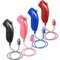 Contrôleur de joystick gauche de jeu Wii Nunchuk, contrôleur de joystick incurvé manuel Nunchuk pour