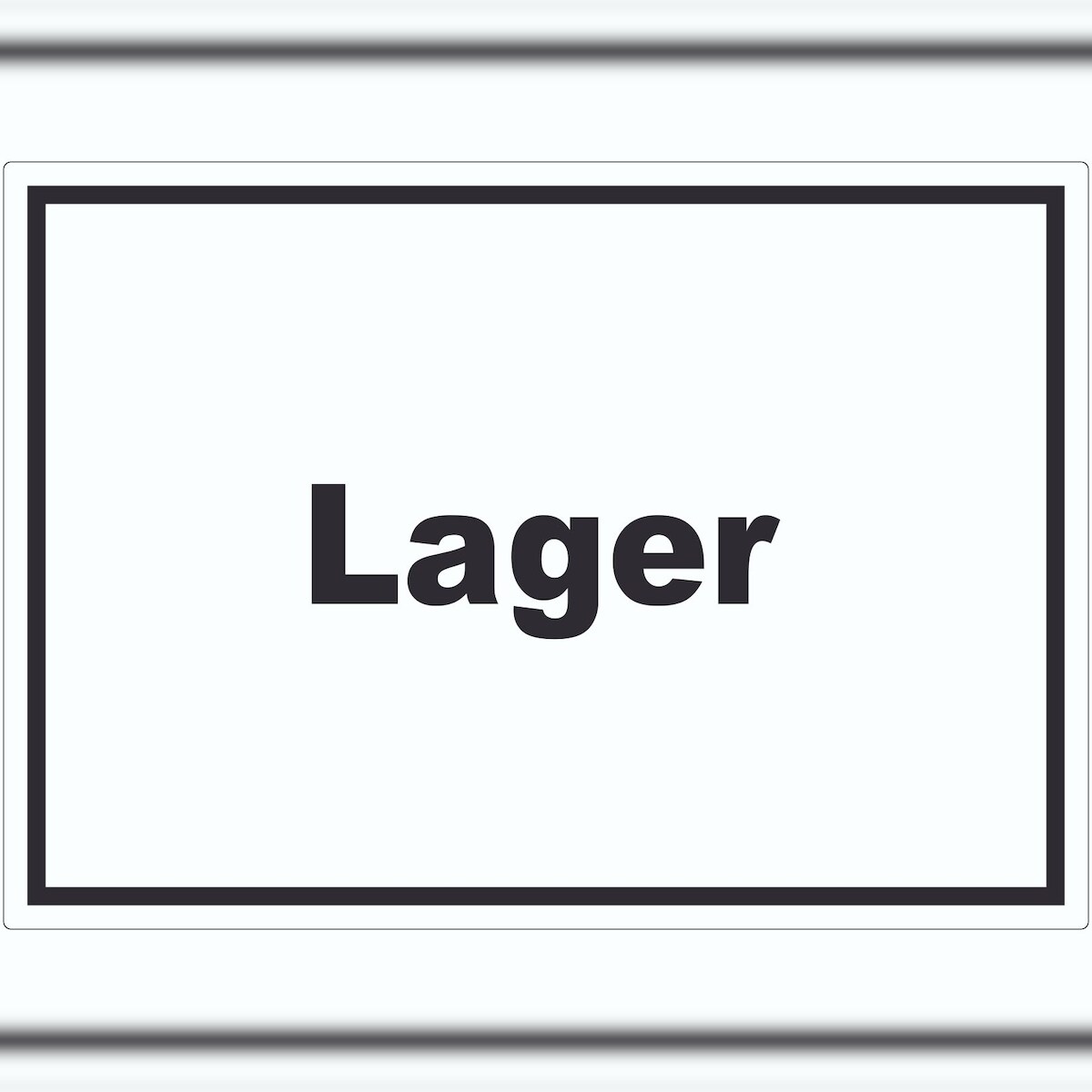 HB-Druck Lager Aufkleber mit Text Storage Warenlager waagerecht A4 (210x297mm) Image
