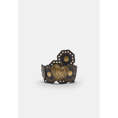 Stradivarius Wide hexagonal belt Brown 34