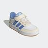 Sneaker ADIDAS SPORTSWEAR "BREAKBASE E KIDS", Gr. 32, cloud weiß, blau fusion, glow blau, Textil, Synthetik, sportlich, Schuhe