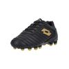 Fußballschuh LOTTO "Stadio 700 AGM JR", Kinder, Gr. 36, braun (schwarz, braun), Polyurethane, sportlich, Schuhe, mit innovativer Technologie für Kunstrasen