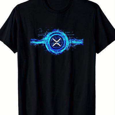 TEMU Ripple Xrp Shirt Digital Coin, Mens T-shirt, 220g Image