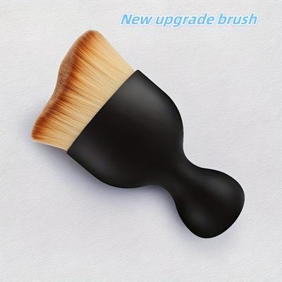 TEMU 1pc Car Cleaning Brush - Gentle Bristles For Effective Interior Maintenance, Dust Removal In Tight Spaces, Essential Tool For Care, Outdoor Use, No Electricity Needed, Car Cleaning Accessorie Image