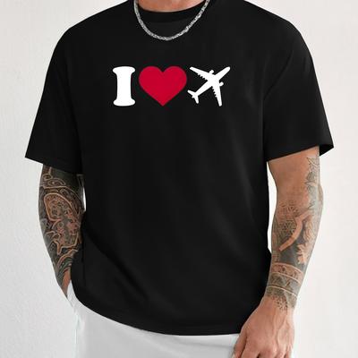 TEMU Print T-shirt For Men, Casual Short Sleeve T-shirt For Summer Image