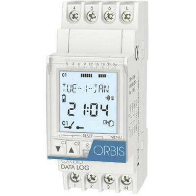 Zeitschalttechnik data log 230 v Hutschienen-Zeitschaltuhr digital 250 v/ac - Orbis Image