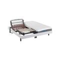 Set da relax doghe e sospensioni memory foam DIONYSOS di DREAMEA - motori OKIN - bianco - 2 x 80 x 200 cm