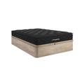 Set 160x200cm Rete vano Naturale chiaro + Materasso molle insac. topper integ. sp.28cm - BLACK DREAM di YSMÉE