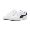 Sneaker PUMA "SHUFFLE", Gr. 37, schwarz-weiß (puma weiß, puma schwarz, puma team gold), Synthetik, mehrfarbig, kontrastfarbene Details, sportlich, Schuhe