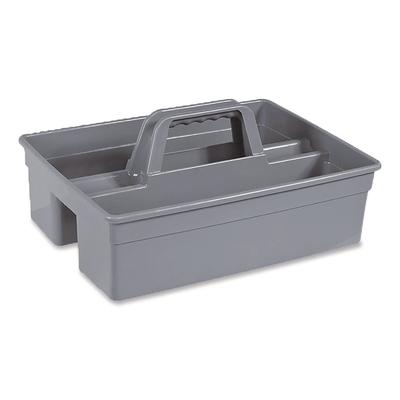 Nexstep Commercial Products MaxiRough Maid Caddies, 2 Compartments, 12 x 7, Gray (NCP96981) Each Trash Can Accessories