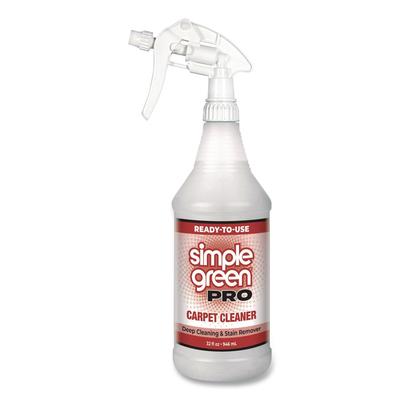 Simple Green Pro Carpet Cleaner Ready-To-Use, 32 oz Spray Bottle, 12/Carton (SMP0506032) Case of 12 Simple Green® Carpet Cleaners and Deodorizers
