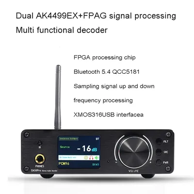 DA50 DA50PRO AK4499EX Balanced Up Conversion XMOS316 MQA HIFI Fever Decoder AC100-240V Image