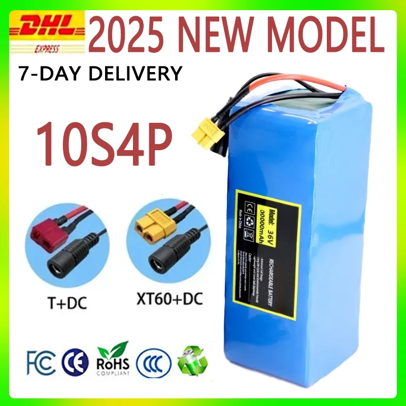 10S4P 36 V 100000 mAh Elektroroller Lithiumbatterie 18650 Akku 36 V 100 Ah Elektroroller Elektroroller Akku 36 V Image