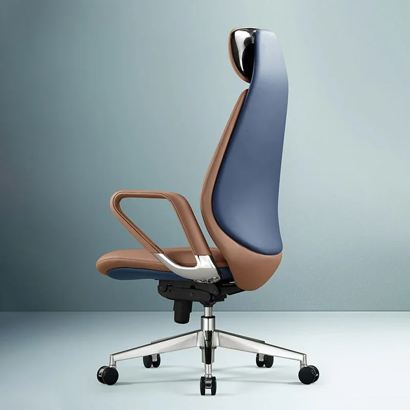 Ergonomischer moderner Bürostuhl Computer Executive Elastic Leder Gaming Stuhl Luxus drehbar Sillas De Oficina Stuhl Möbel Image