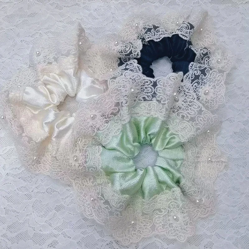 Süßes Perlen-Spitzen-Haarband, hochwertiger Haarschmuck für Frauen Image