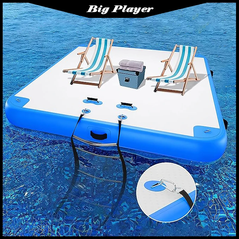 Wasser Yacht Luftkissen Insel Ponton schwimmende aufblasbare Schwimmplattform Marina Image