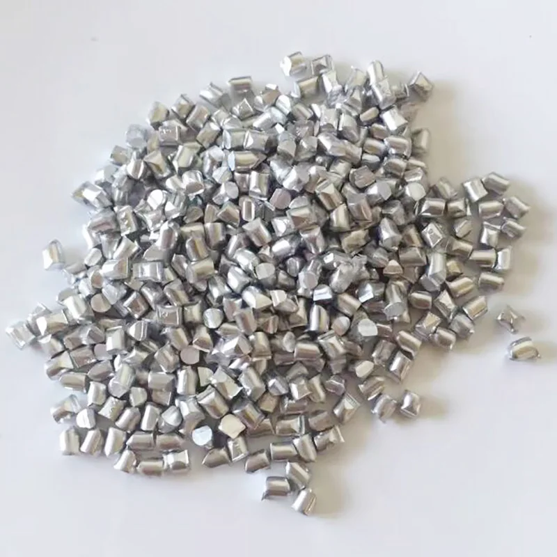 Hochreiner 99.995% Zink zn reiner Metallkorn körniger Barren klumpen Partikel block Image
