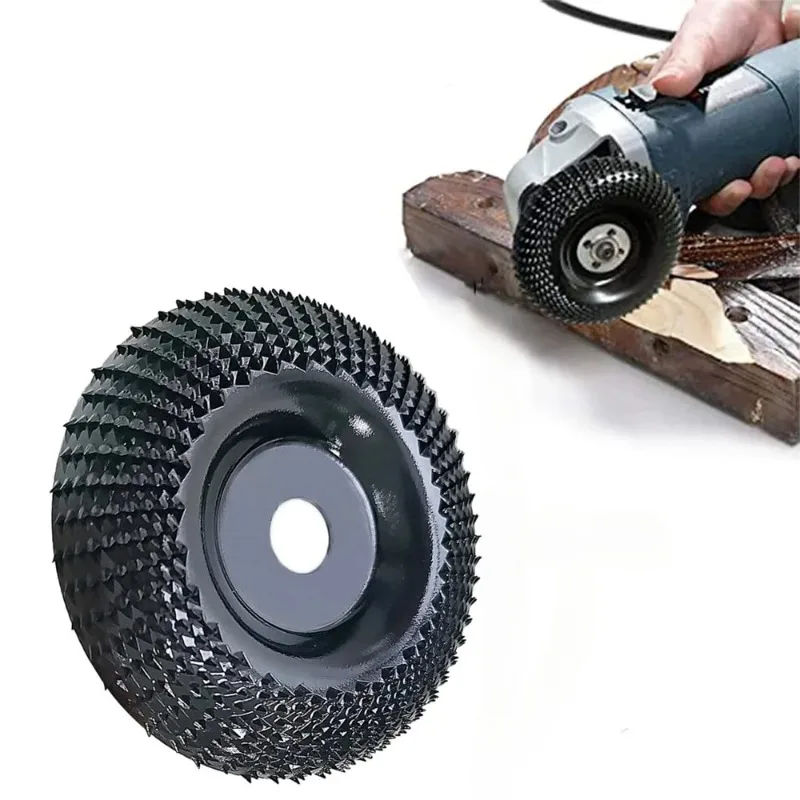 1 STÜCK Holzschnitzscheibe Schleifscheibe 4 Zoll Holzformscheibe Holzschleifformscheibe für Winkelschleifer Image