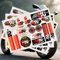K & N personnalité autocollants Moto autocollant Auto carrosserie pare-chocs fenêtres Moto