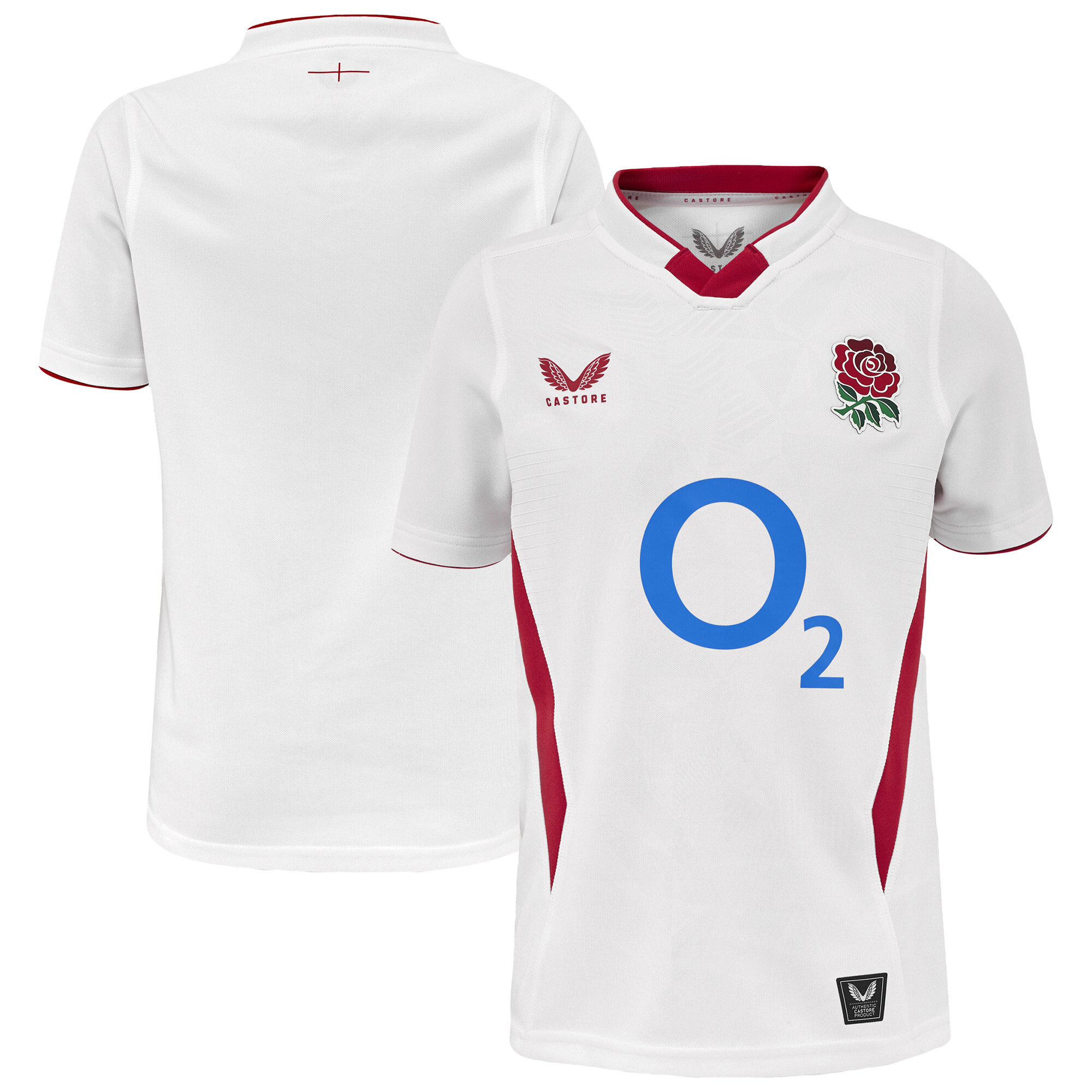 England Rugby Home Pro Trikot 2025/26 – Weiß – Junior Image