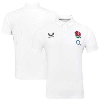 England Rugby Travel Kurzarm-Poloshirt – Weiß – Herren Image