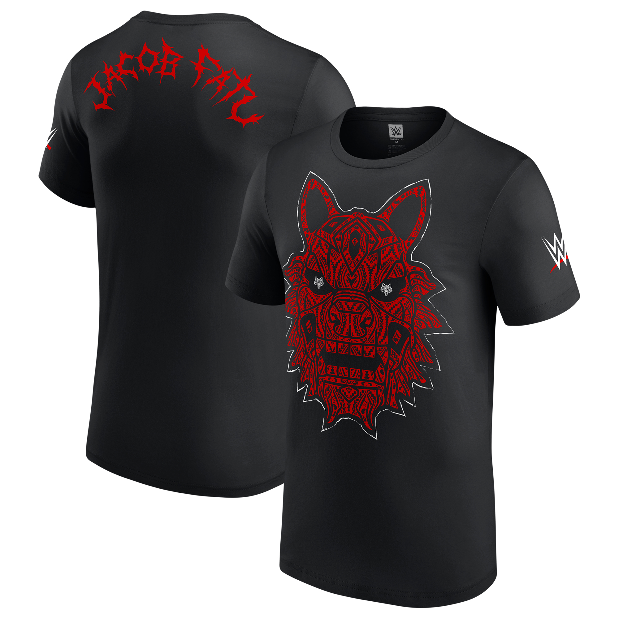 "WWE Jacob Fatu Tribal Mask T-Shirt - Schwarz - Herren" Image