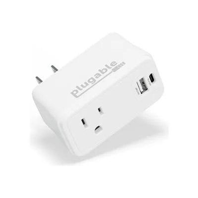 Plugable Wall Outlet Extender with 1x USB-C and 1x USB, 32W USB-C Charger Block
