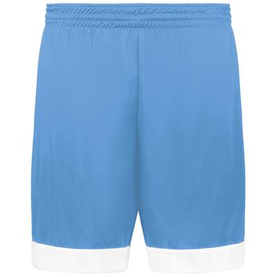 Augusta Sportswear AS6930 Youth Swish Reversible Basketball Shorts in Columbia Blue/White size Medium | Polyester 6930