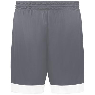 Augusta Sportswear AS6930 Youth Swish Reversible Basketball Shorts in Graphite Grey size Small | Polyester 6930