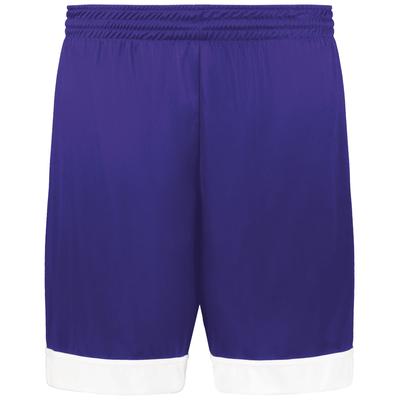Augusta Sportswear 6929 Swish Reversible Basketball Shorts in Purple/White size Large | Polyester